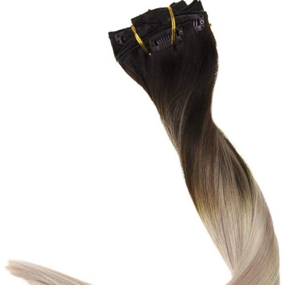 ✨ 18” 120 Gram FULL HEAD Human Hair OMBRÉ Clip ins